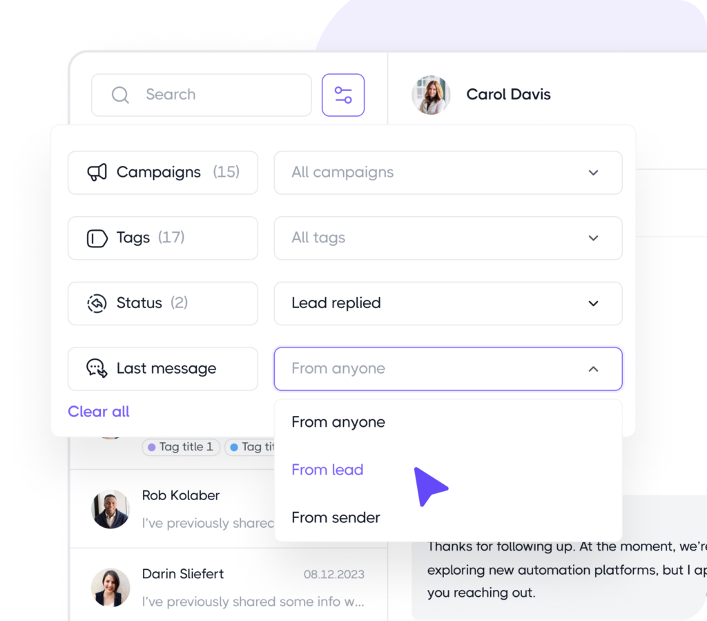 Filter conversations in advanced way&nbsp;
