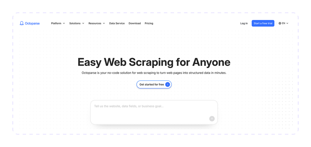 Octoparse banner