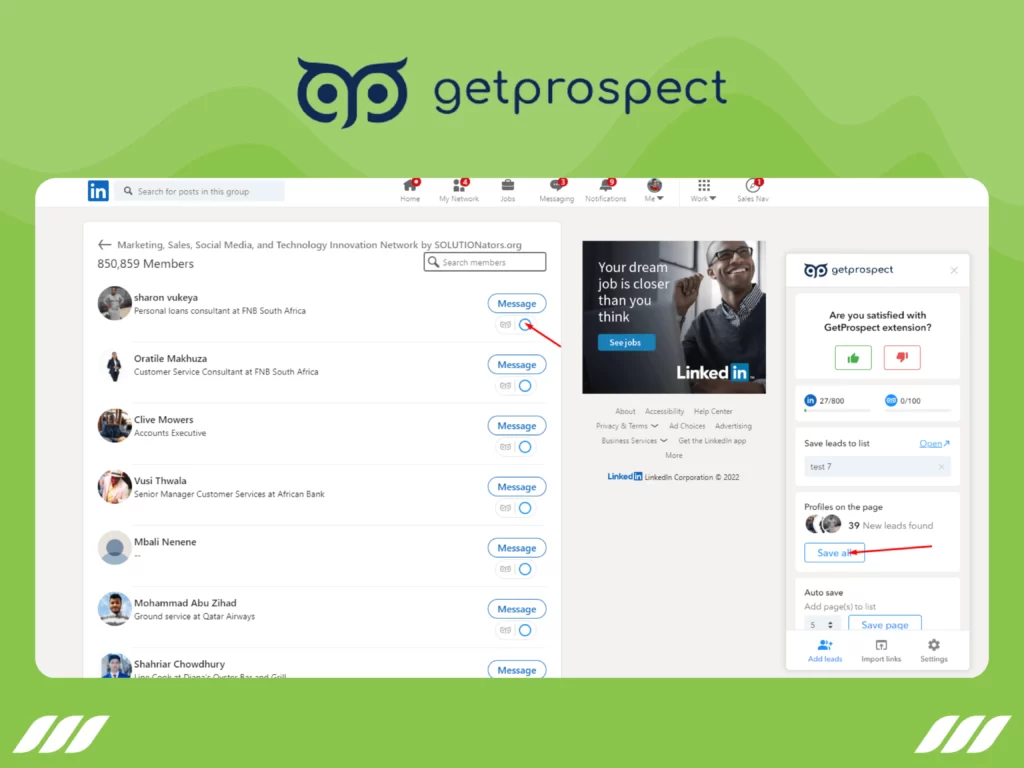 Best LinkedIn Email Extractor Tools: GetProspect