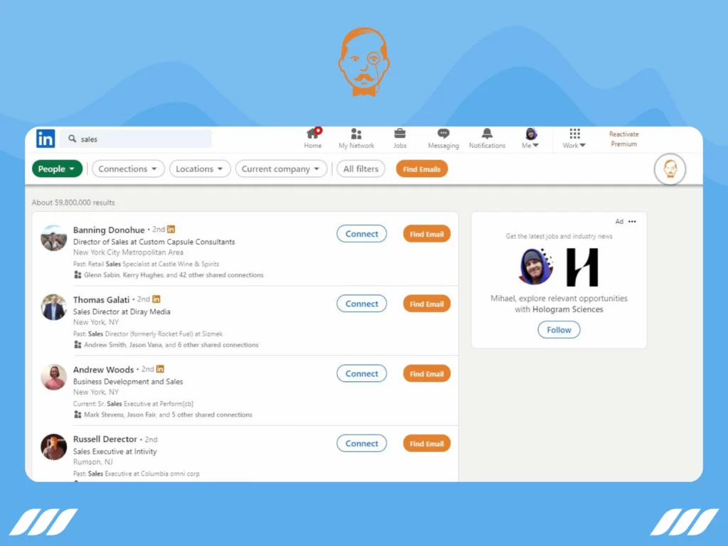 Best LinkedIn Email Extractor Tools: Voila Norbert