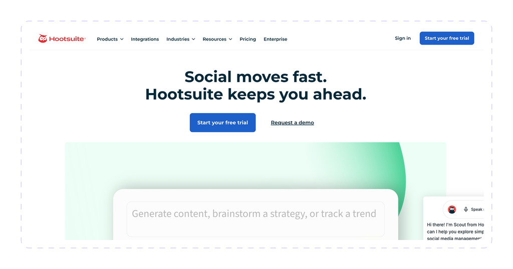 Hootsuite banner