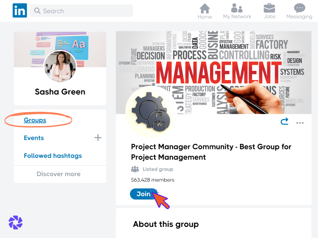 Improve LinkedIn Profile: Following Popular Groups
