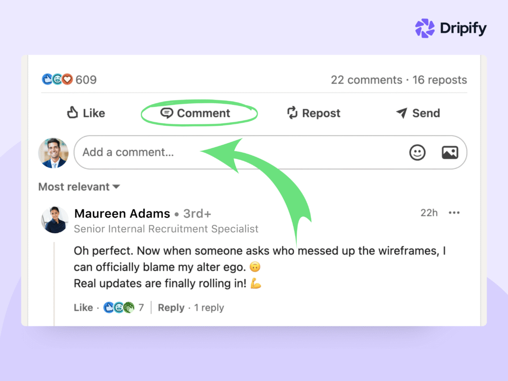 Improve LinkedIn Profile: Add Comments