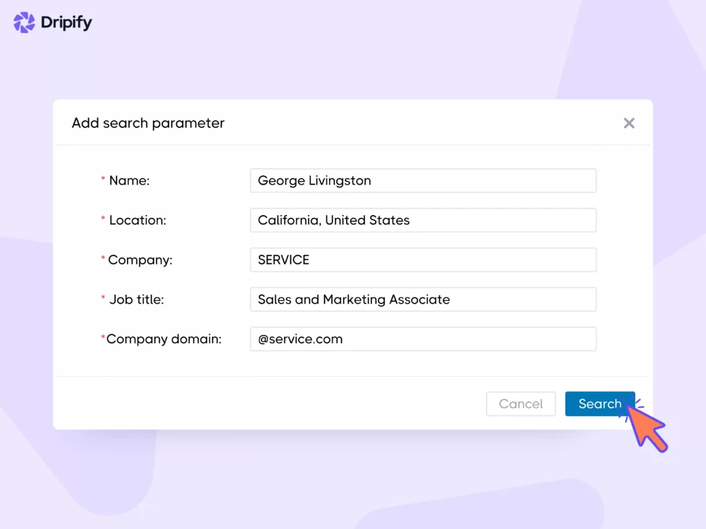 Email Finder Guide: Step-2 Search Parameters