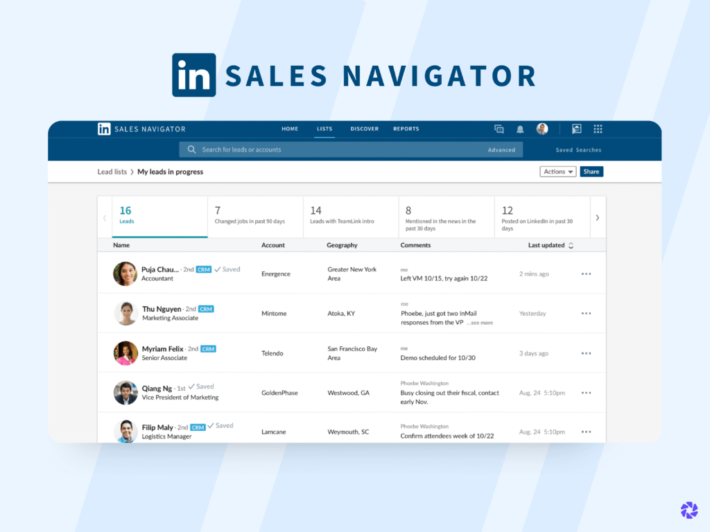 Best LinkedIn Lead Generation Tools: LinkedIn Sales Navigator