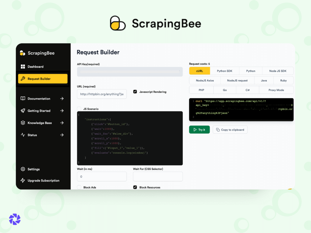 Best Social Media Scraping Tools: ScrapingBee