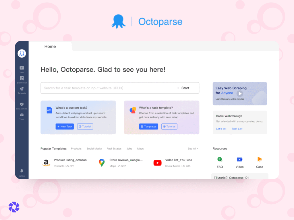 Best Social Media Scraping Tools: Octoparse