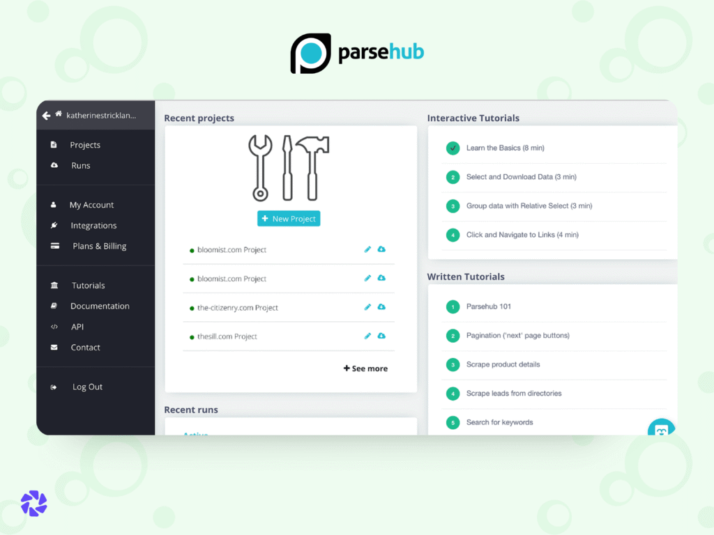 Best Social Media Scraping Tools: Parsehub