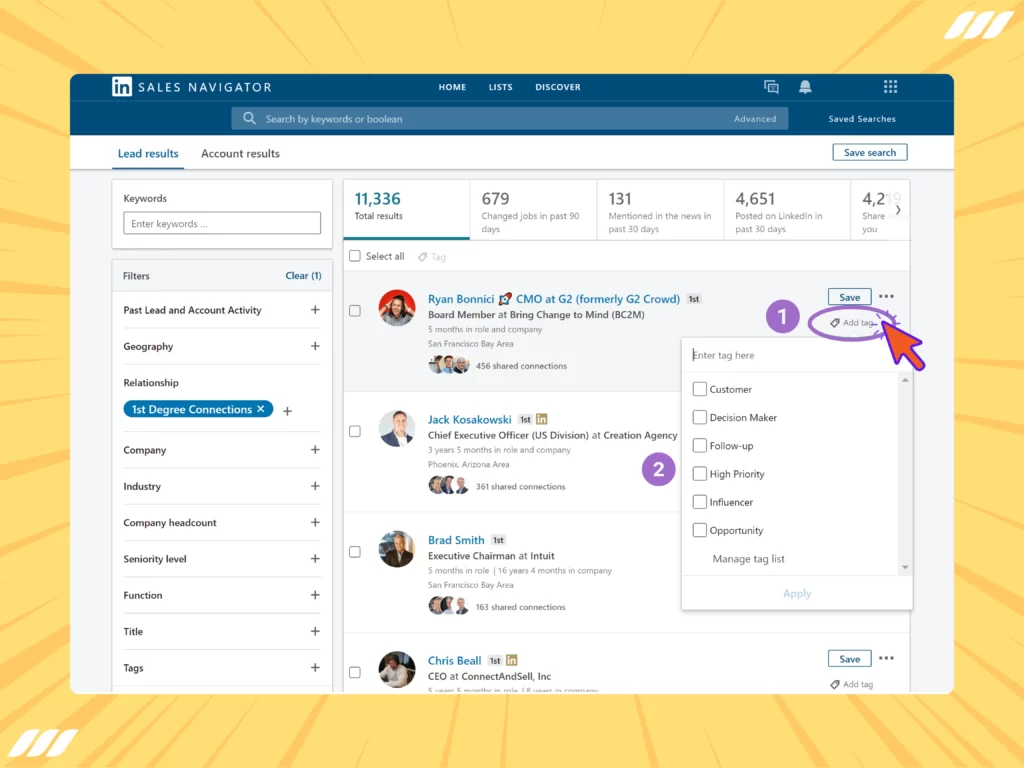 Is LinkedIn Sales Navigator Worth It: Custom Notes and Tags