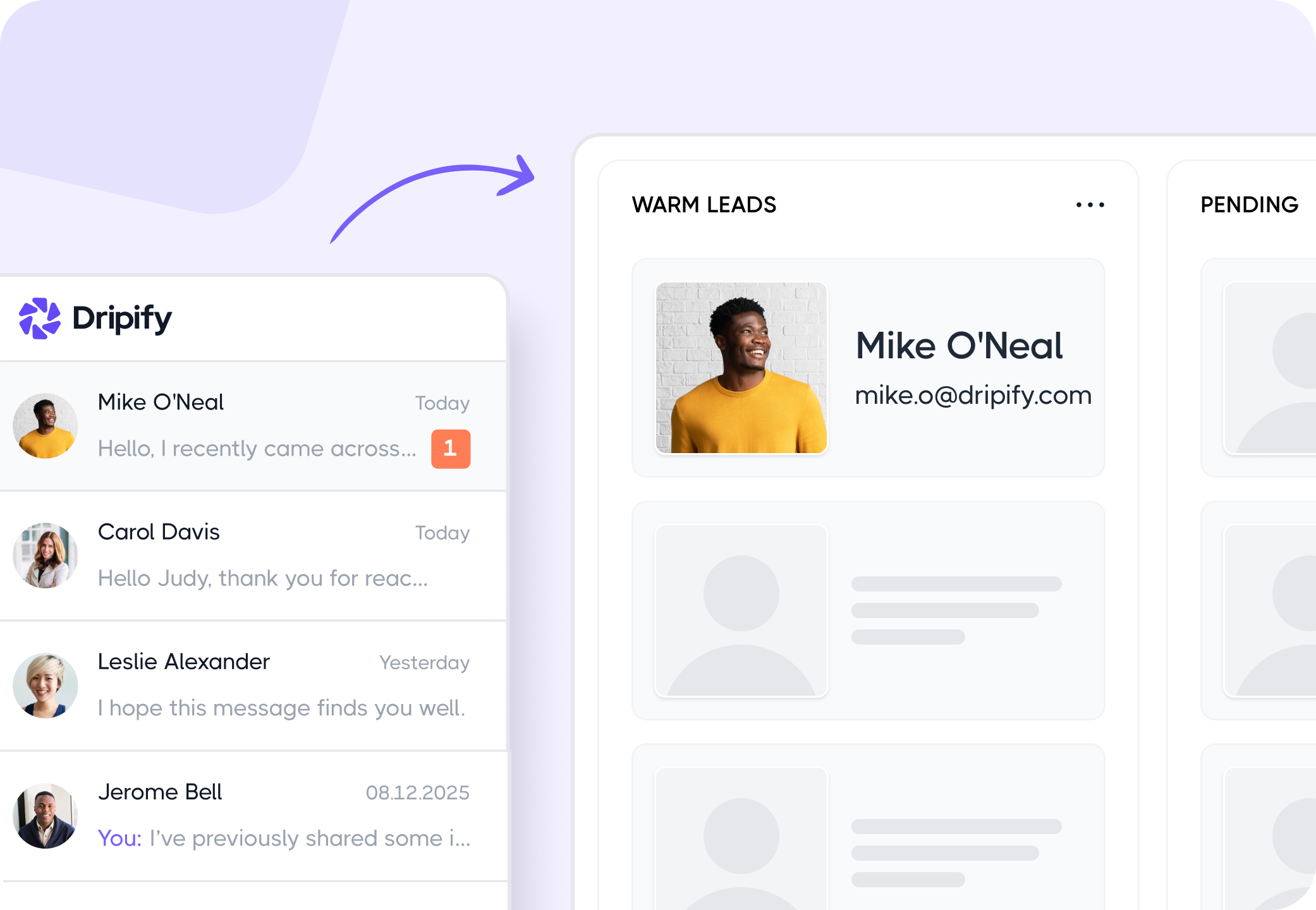 Integrate Dripify into project tools