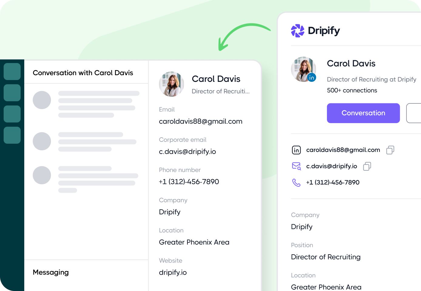 Improve support tools with LinkedIn info