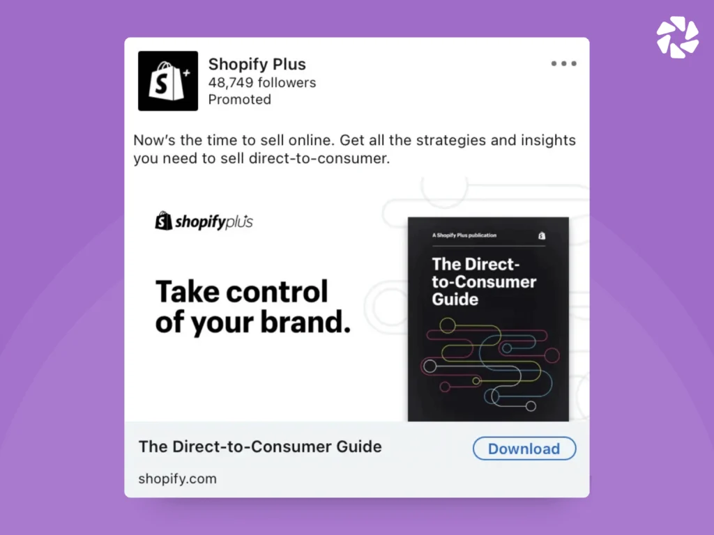 LinkedIn Single Image Ad Examples