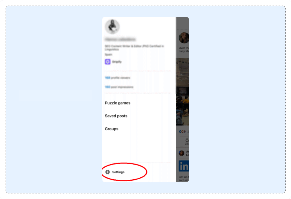 View LinkedIn Profile As Someone Else On App - 1