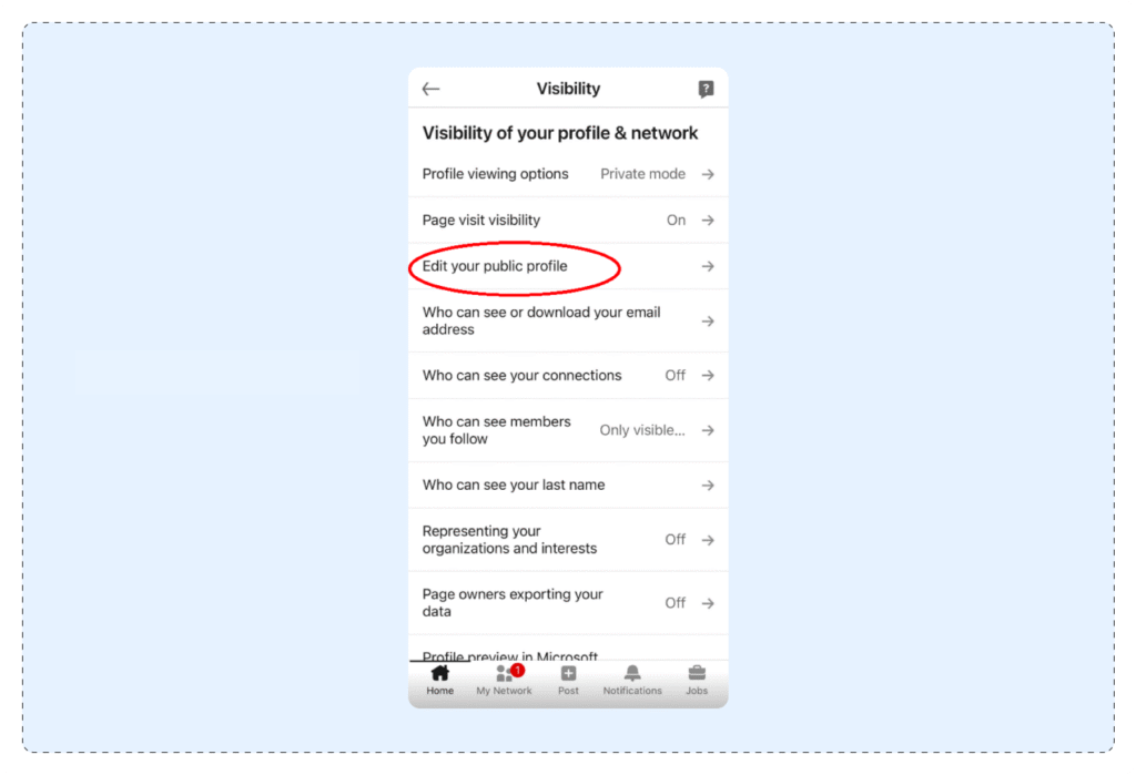 View LinkedIn Profile As Someone Else On App - 2