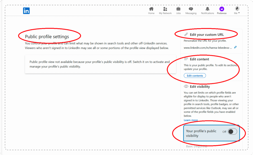 View LinkedIn Profile as Someone Else On Desktop - 3
