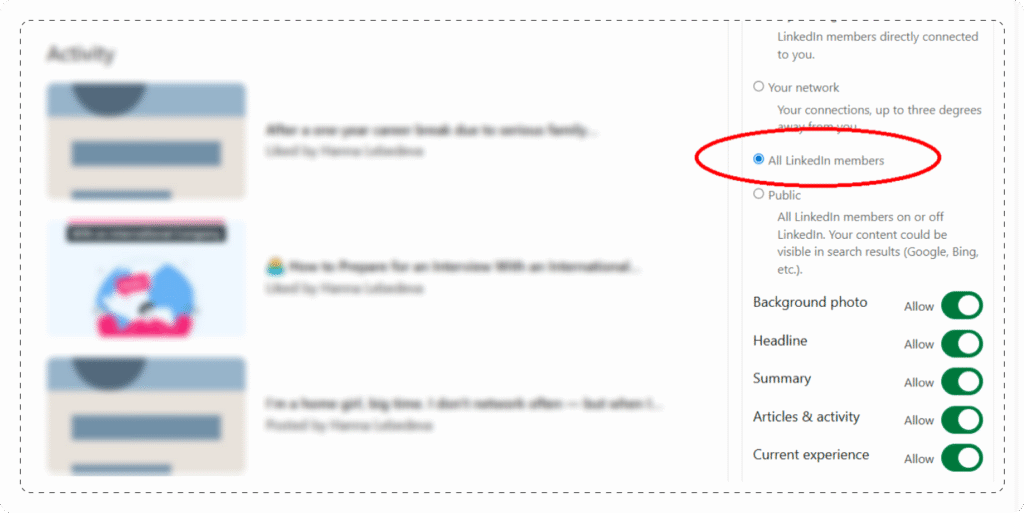 View LinkedIn Profile as Someone Else On Desktop - 7