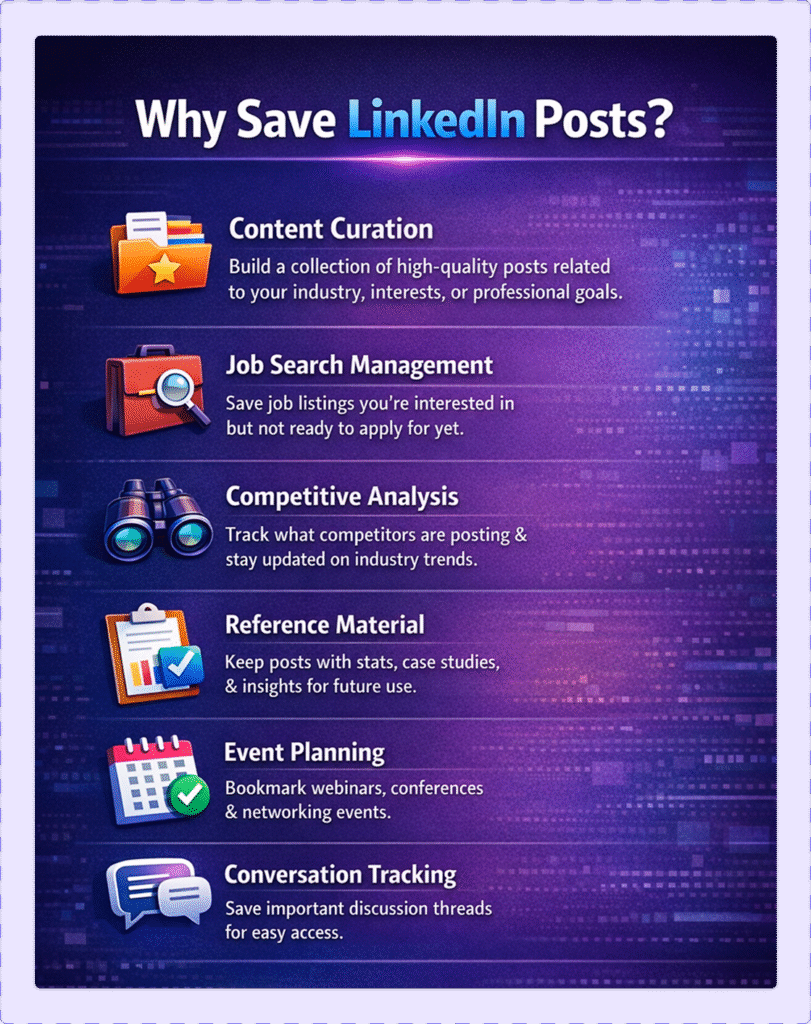 Why Save LinkedIn Posts