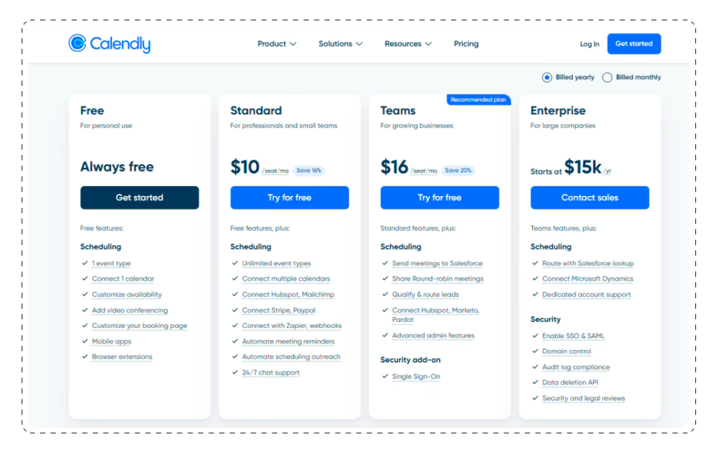 Best Sales Acceleration Tools Calendly Pricing