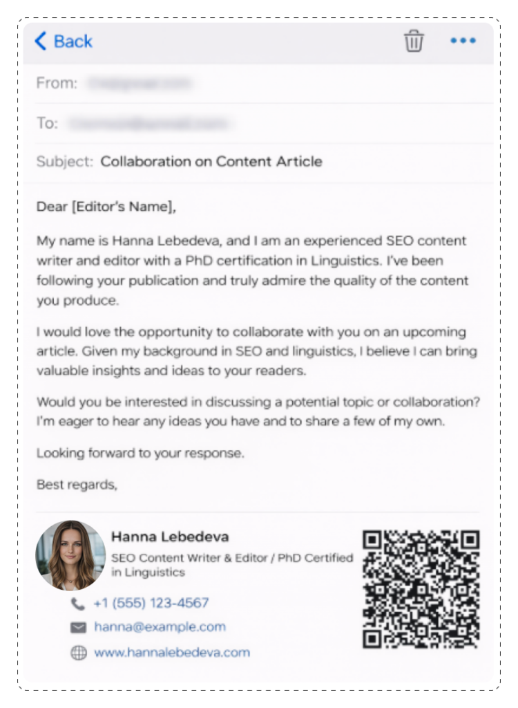 QR Codes on LinkedIn for Your Email Signature