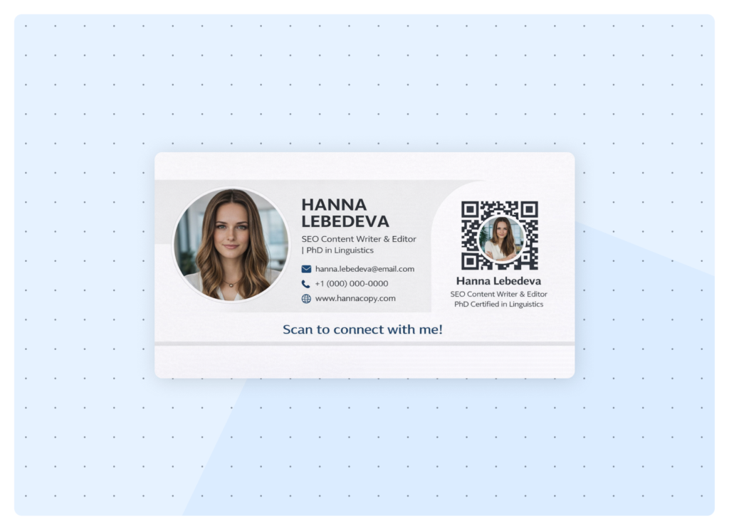 LinkedIn QR Codes on Business Cards