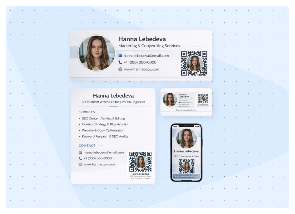 Share QR Code on LinkedIn