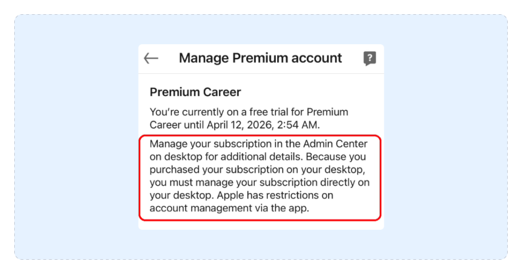proceed with Li Premium cancellation via desktop