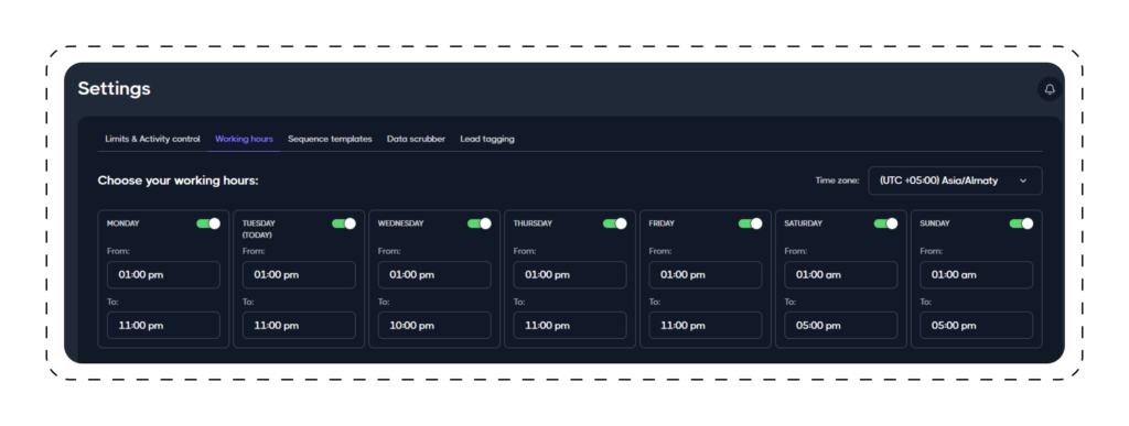 Dripify Working Hours Automation
