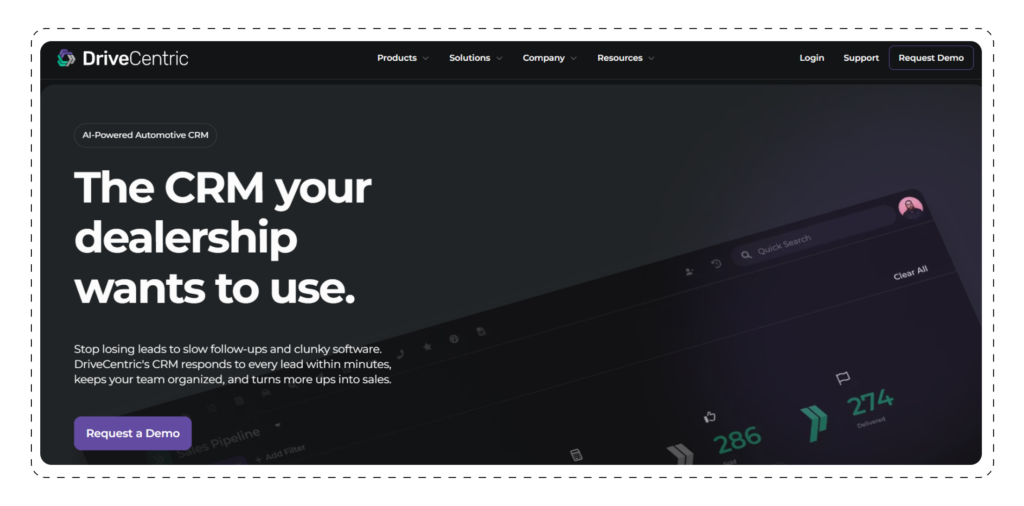 DriveCentric main page