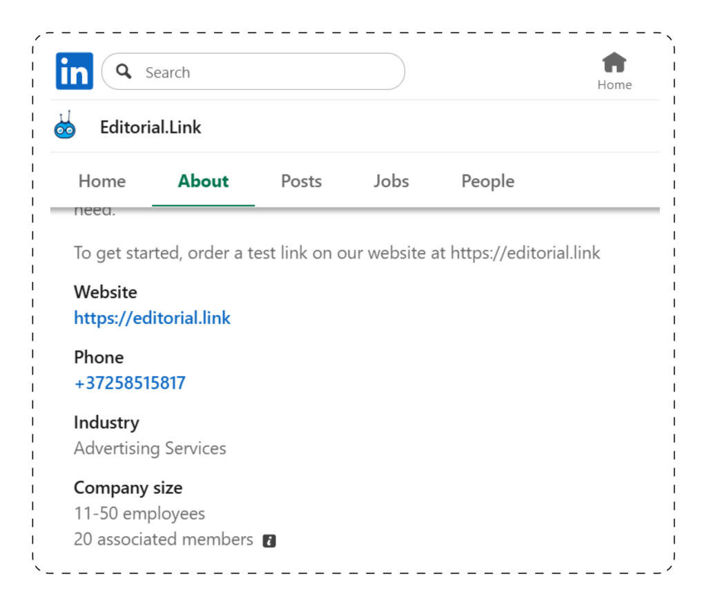 Explore the Company LinkedIn Page