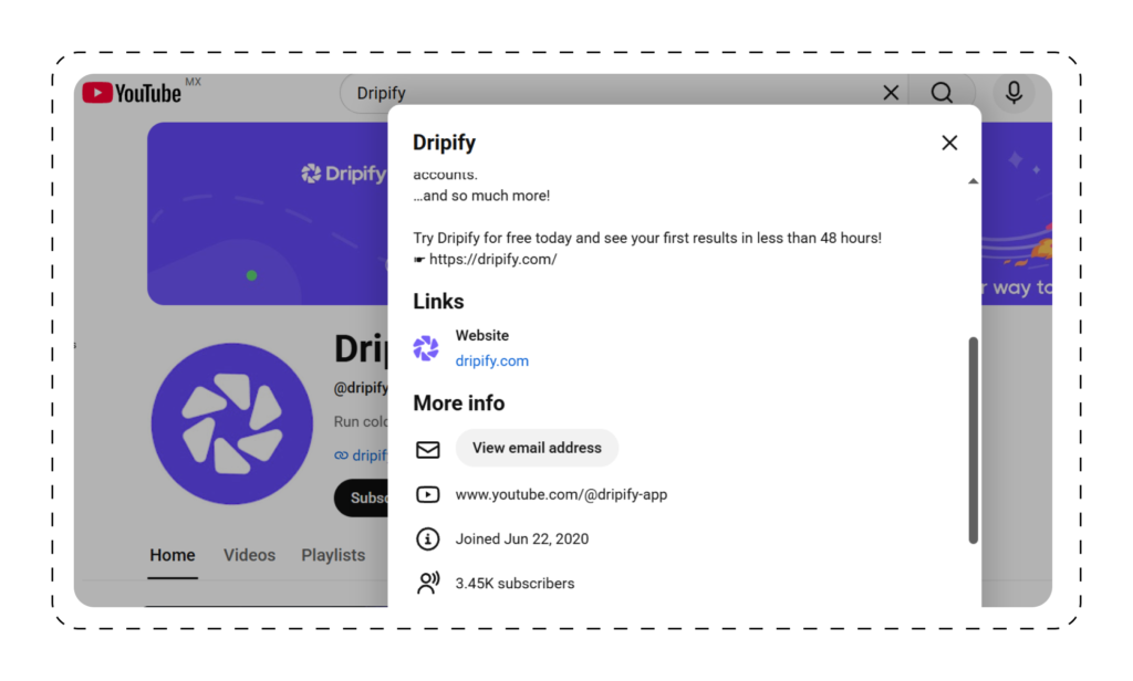 Analyze Dripify Social Media Profiles