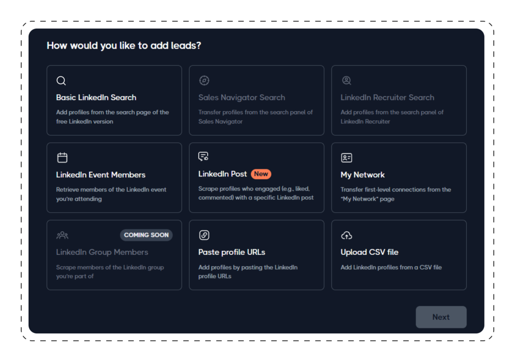 Search & Verify Contacts on LinkedIn with Dripify
