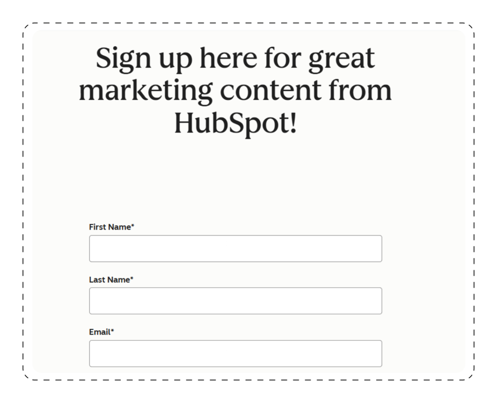 Website’s Email Newsletter