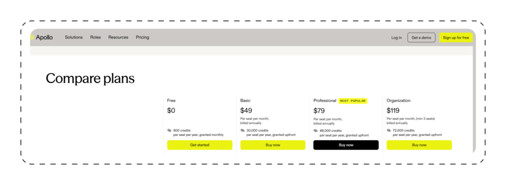 Apollo Pricing