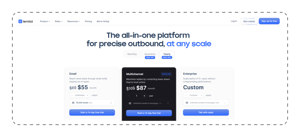 Lemlist Pricing