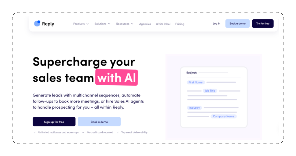 Reply - Best AI Cold Email Automation Tool