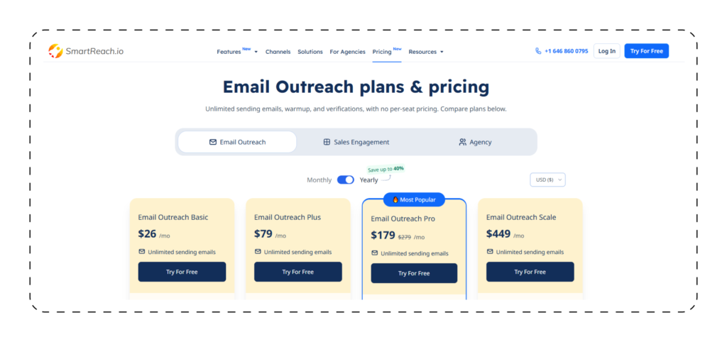 SmartReach IO Pricing