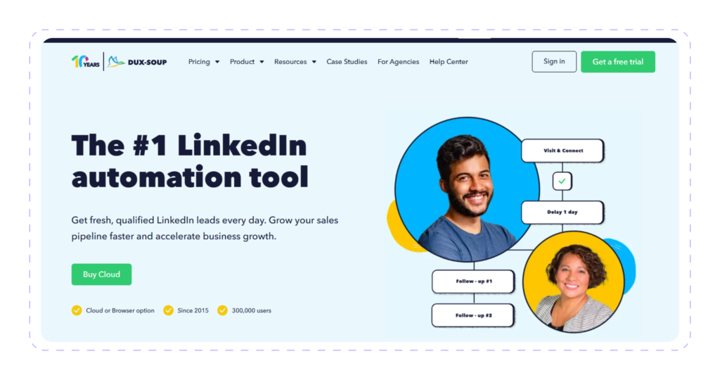 dux-soup Best LinkedIn Chrome Extensions