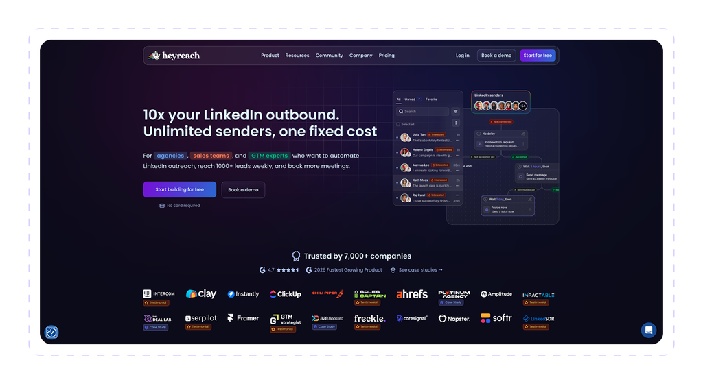 Heyreach banner