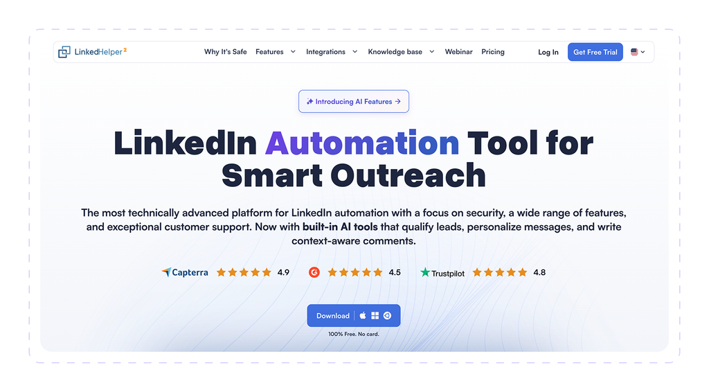 LinkedIn helper banner