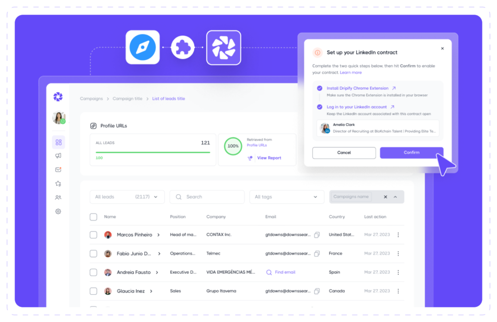Dripify Chrome extension